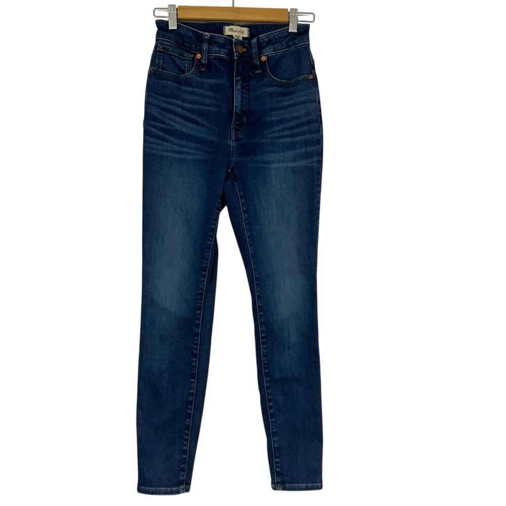 Madewell Curvy High Rise Skinny Jeans Womens 26 Blue Denim Zip Fly Casual Ankle